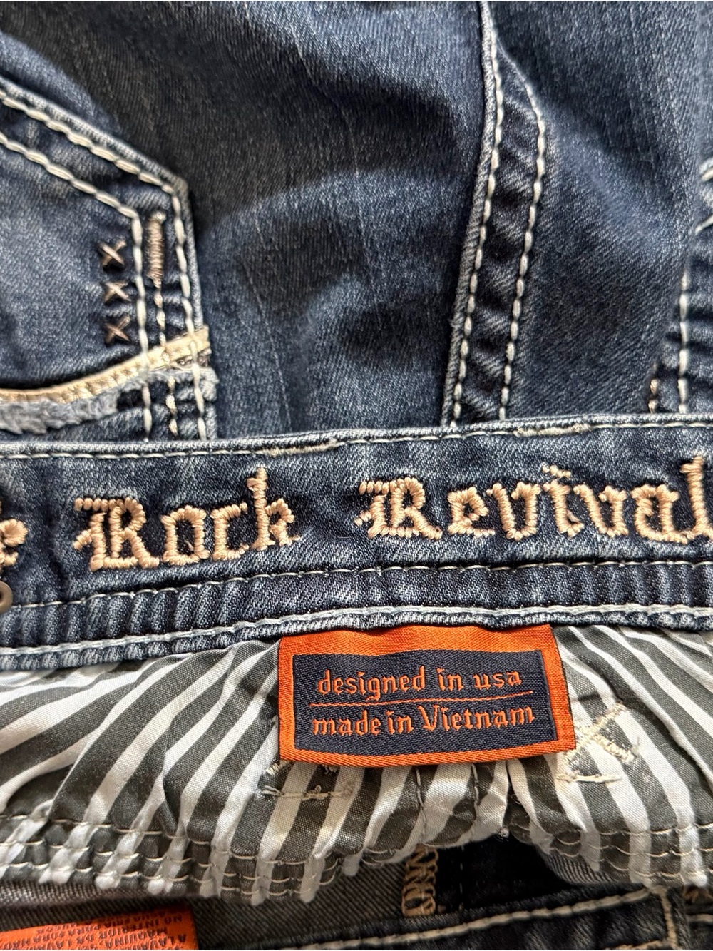 Rock Revival Women’s Blue Straight Leg Denim Jeans - Picture 3 of 6